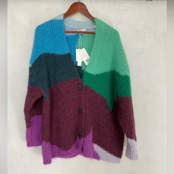 VINCE
Mohair & Alpaca Intarsia Wave Cardigan - Picture 1 of 8